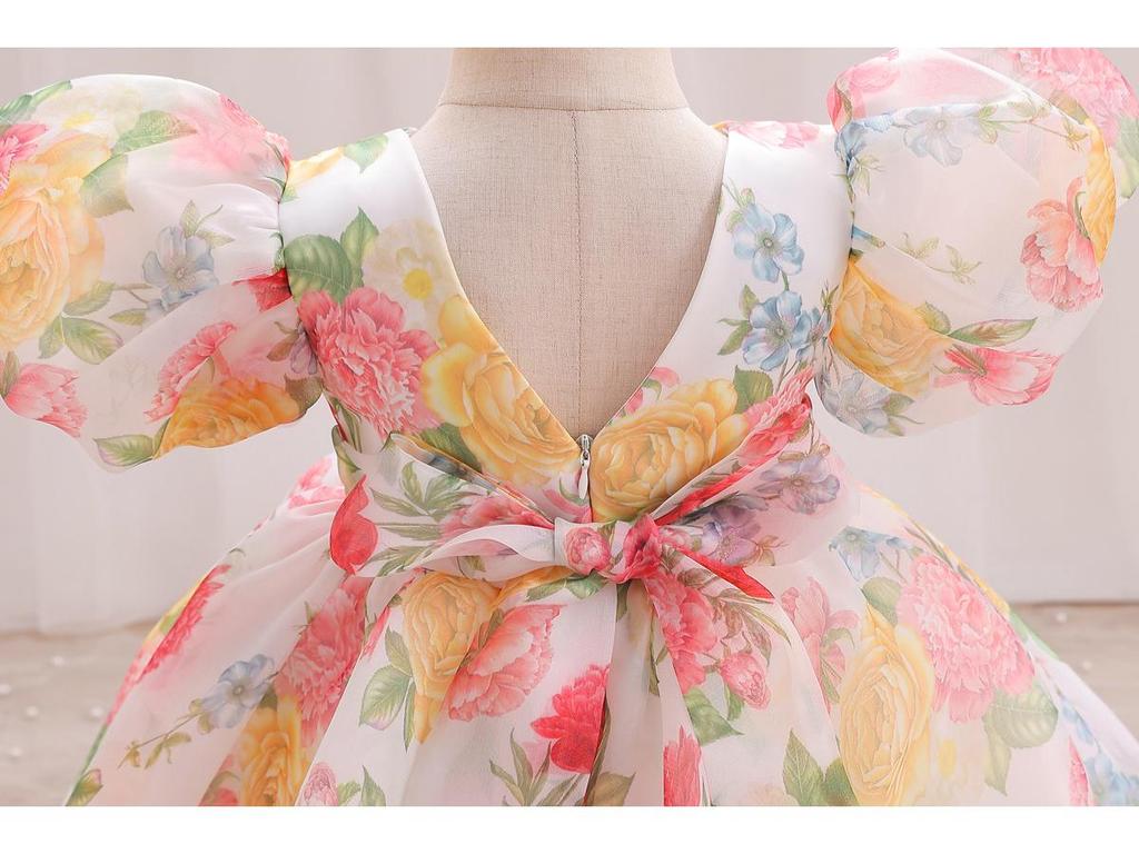 2025 New Style Cotton Blend Princess Evening Dress for Girls