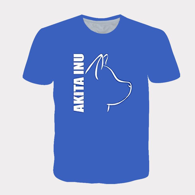 Men's 3D Printed T-Shirt Animal Pattern Printing Short Sleeve O-Neck Pullover Casual Top