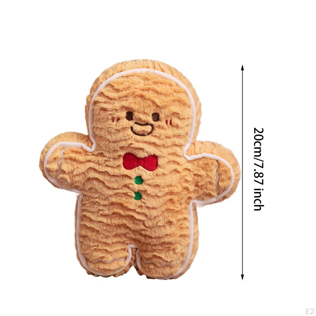 Cartoon Biscuit Man Pillow for Festive Couch Setup