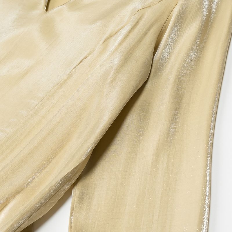 Kaslead New Arrival Women's Clothing Fashion Style Fashion Minimalist Loose V Neck Long Dress