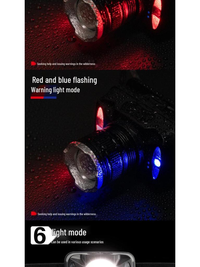 Rechargeable Super Bright LED Headlamp with Long Battery Life for Night Fishing & Outdoor Use