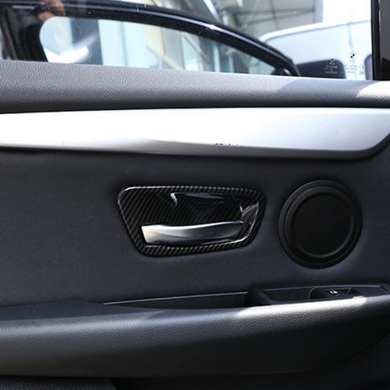 Carbon Fiber Car Interior Door Bowl Cover Trim For-BMW 2 Series Gran Tourer F45 F46 218I 2014-2018