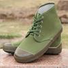 Jiefang Shoes Men, High-top Canvas Shoes, Breathable Farmland Your Total Yellow Sneakers, Street Stall Shoes, Green Jiefang Shoes