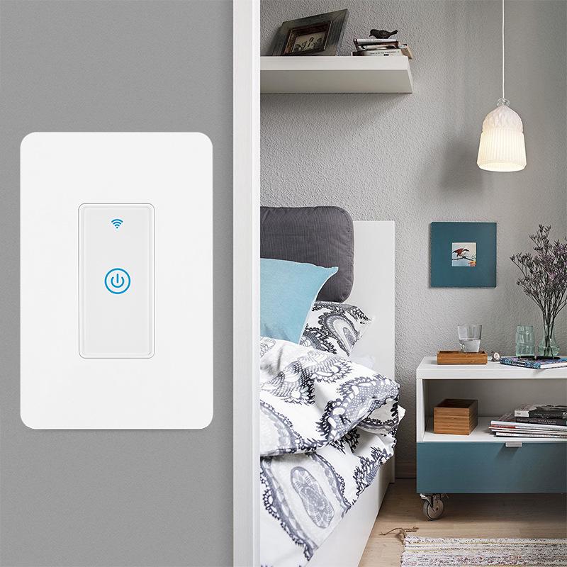 Smart Touch WiFi Switch with Alexa Voice Control – Large Surface Cover & Remote Control