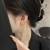 Round Pattern Ear Clips - Stylish Non-Piercing Earrings for Women: Elegant, Cool, and High-End Feel.
