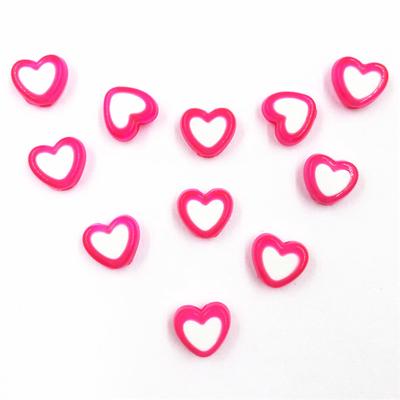 Lovely Jewelry Accessories Acrylic Beads Heart-shaped Beads High-quality 150 Pcs/lot New Jewelry Finding For DIY Necklace Bracelet