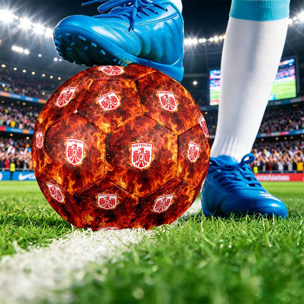 Eintracht Frankfurt FootballPrinted Size 5 Soccer Brt Football, Anti Slip Adult Match Football Souvenir for Football Fans