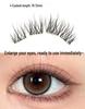 GECOMO Glue-Free Natural Brown Passion Fruit Wispy Eyelashes for a Messy, Clear Look