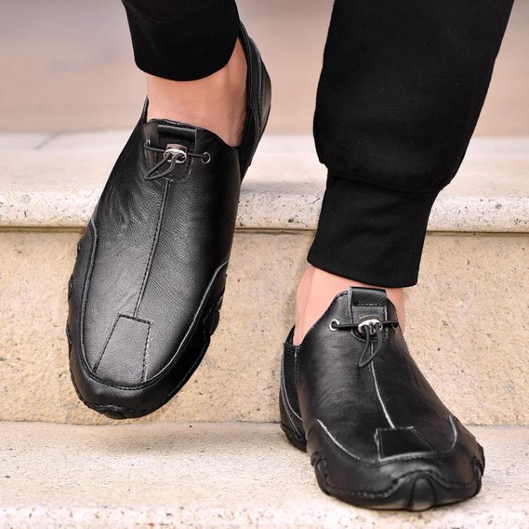 Fashion loafers Leather Shoes Men Fashion High Quality Luxury Brand Comfortable Men Casual Driving Shoes Plus Size designer loafers men