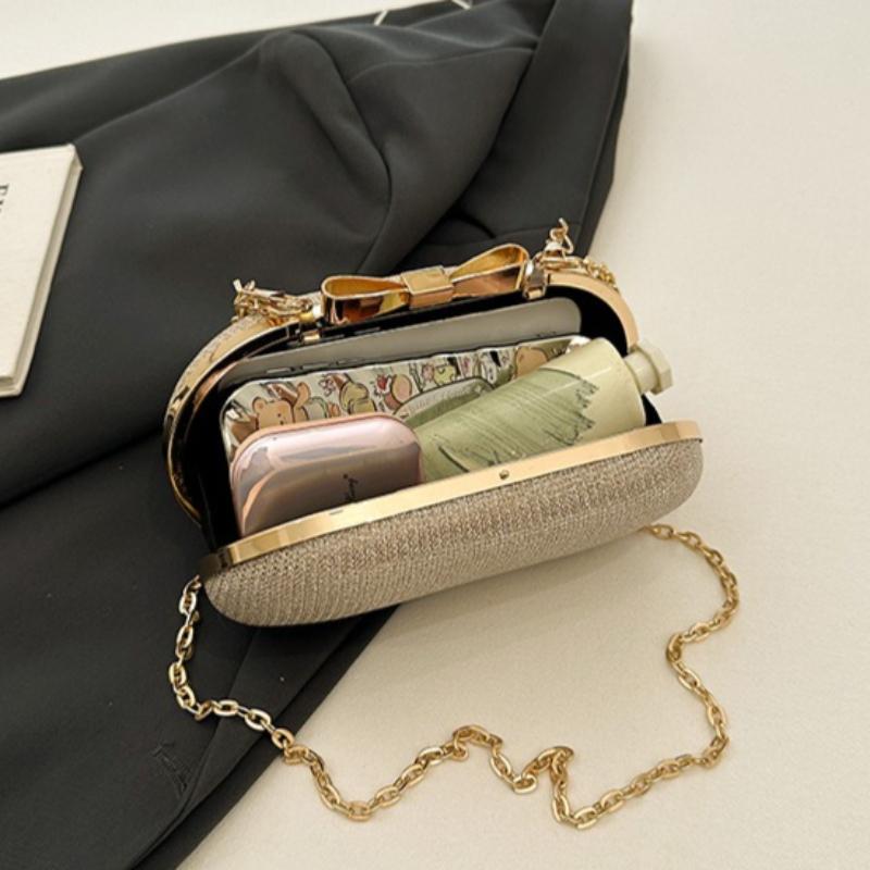 Luxury Sequined Hand-held Dinner Bag, Elegant Style Bag, High-end Chain Single-shoulder Crossbody Bag, Handbag for Wedding Party