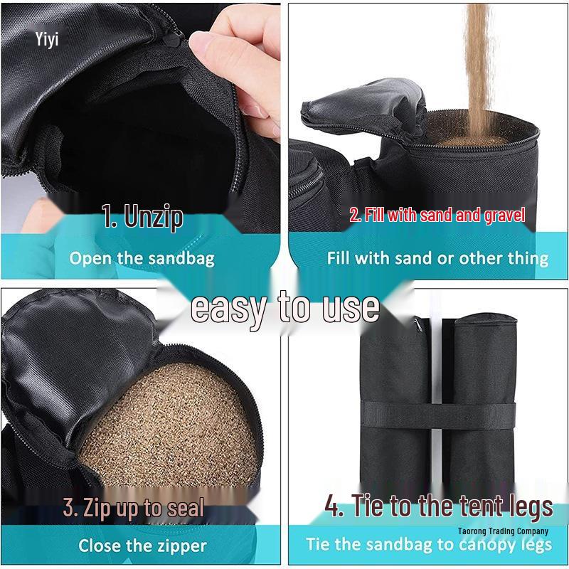 Waterproof Outdoor Tent Counterweight Sandbag – Water-fillable Base for Sunshade & Advertising Umbrellas
