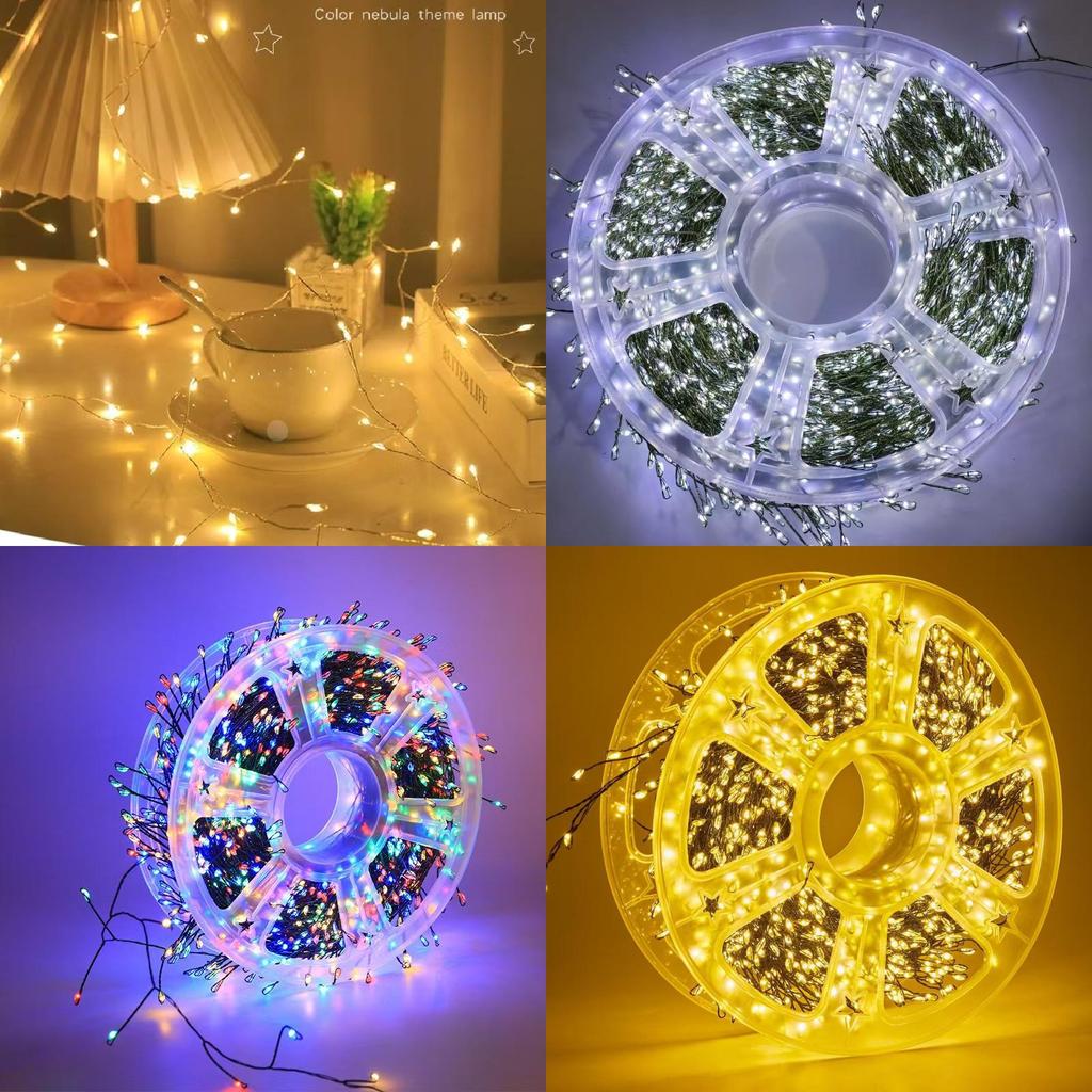 Firecracker Copper Led Wire Light String Green Outdoor Holiday Supplies Garden