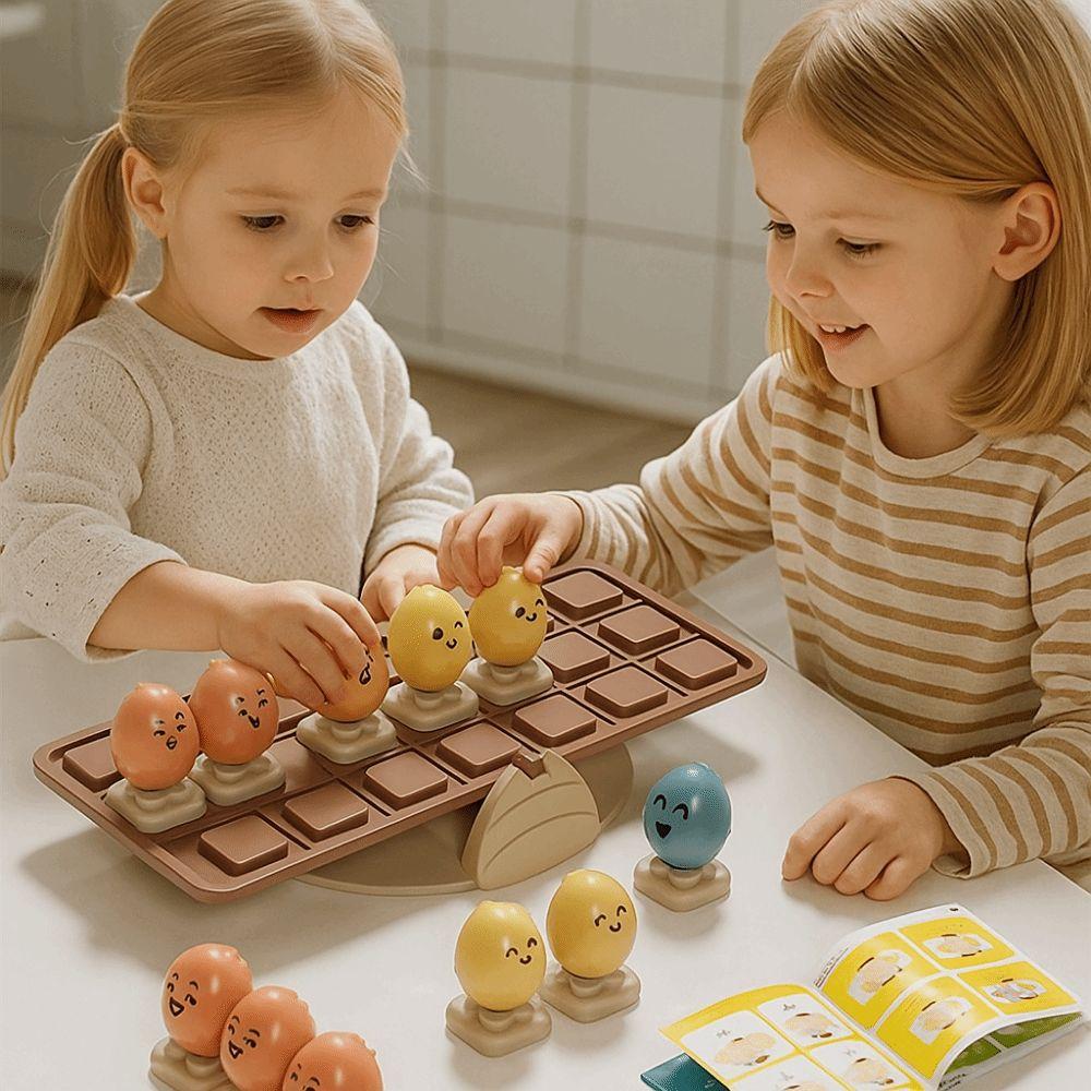 Interactive Egg Balance Board Game Egg Stackable Balance Tree Game  Parent-child