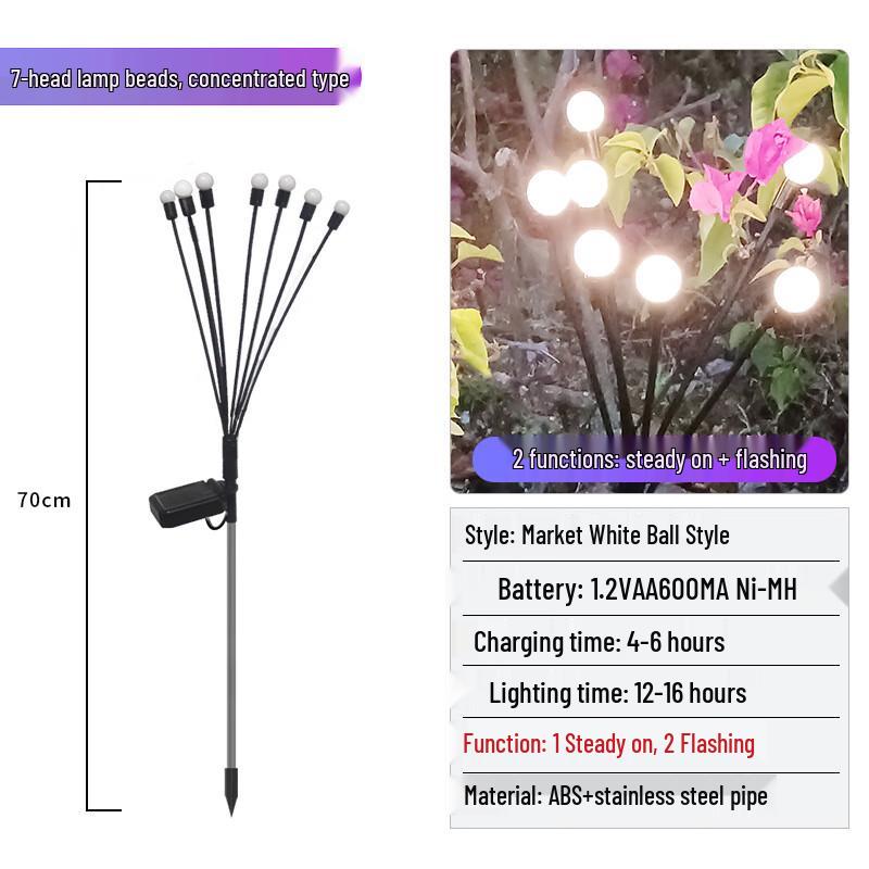 Solar Powered Outdoor Firefly Garden Lights
