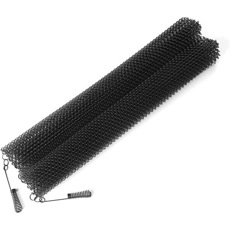 Confezione da 2 Tende a Rete per Camino, Schermo di Protezione Robusto in Metallo per Scintille di Fuoco per Camino Stufa Rete di Protezione Prevenzione Scintille