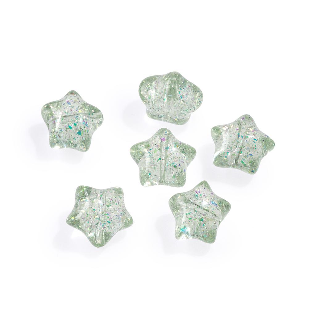 1pc 20.5x22.5mm Cute Star Crackle Beads Loose Spacer Resin Beads For Jewelry Making Charm Beads DIY Bracelets Necklaces
