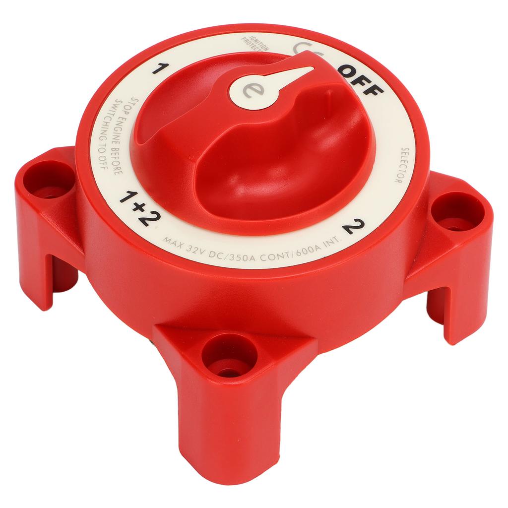 Battery Disconnect Switch 4 Gear Position Power Off Isolation Switch for Marine Boat Yacht RV