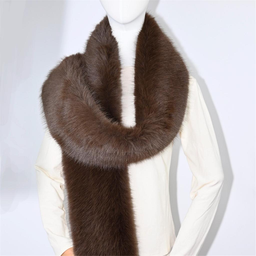 Lightweight Shawl Scarf Winter Shawl For Men Women Warm Furry Design Easy Foldable Travel Essential