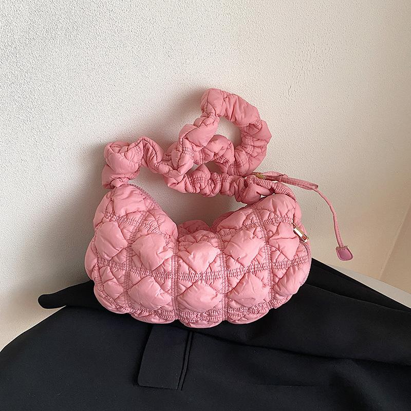Large capacity dumpling bag spring and summer niche versatile cloud pleated bag women's bag high-end shoulder bag messenger bag