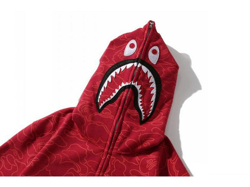 Hanorac cu glugă Camuflaj Cap de Rechin - Ediție Aniversară a 30-a: Cardigan bărbătesc de toamnă/iarnă din catifea cu fermoar