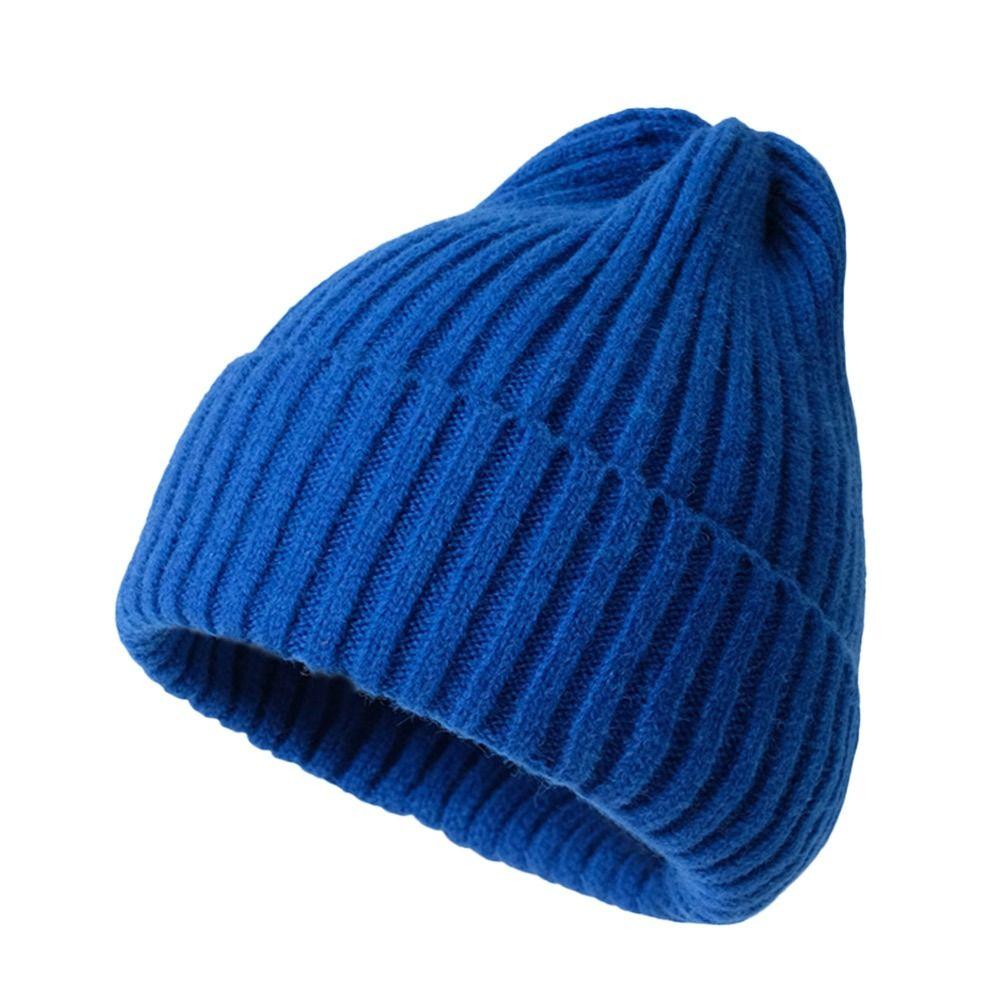 Thick Woolen Hat Soft Slouchy Bonnet Fashion Knitted Cap  for Men Women