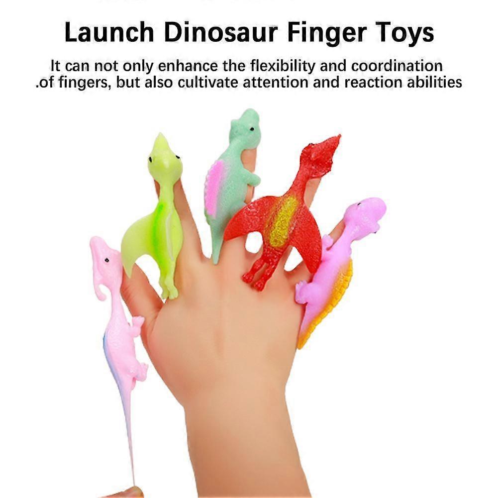Dinosaur Finger Toys Stick Sling Shot Dinosaur Finger Toys For Kids