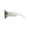 Philipp Plein Shield Frame Acetate Sunglasses Palladium Smoke