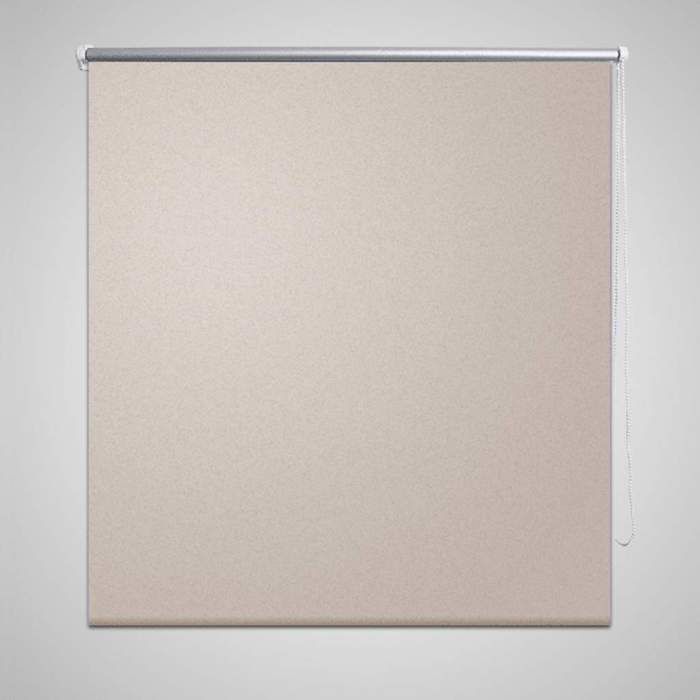 VidaXL Roller Blind Blackout 100x175cm Beige Window Bedroom 240117