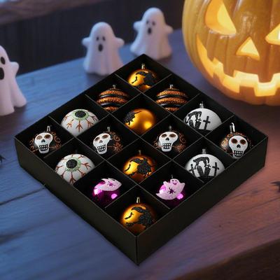 16 Pieces Halloween Hanging Decorations Accessories Indoor Decorative Supplies Ornament for Bedroom