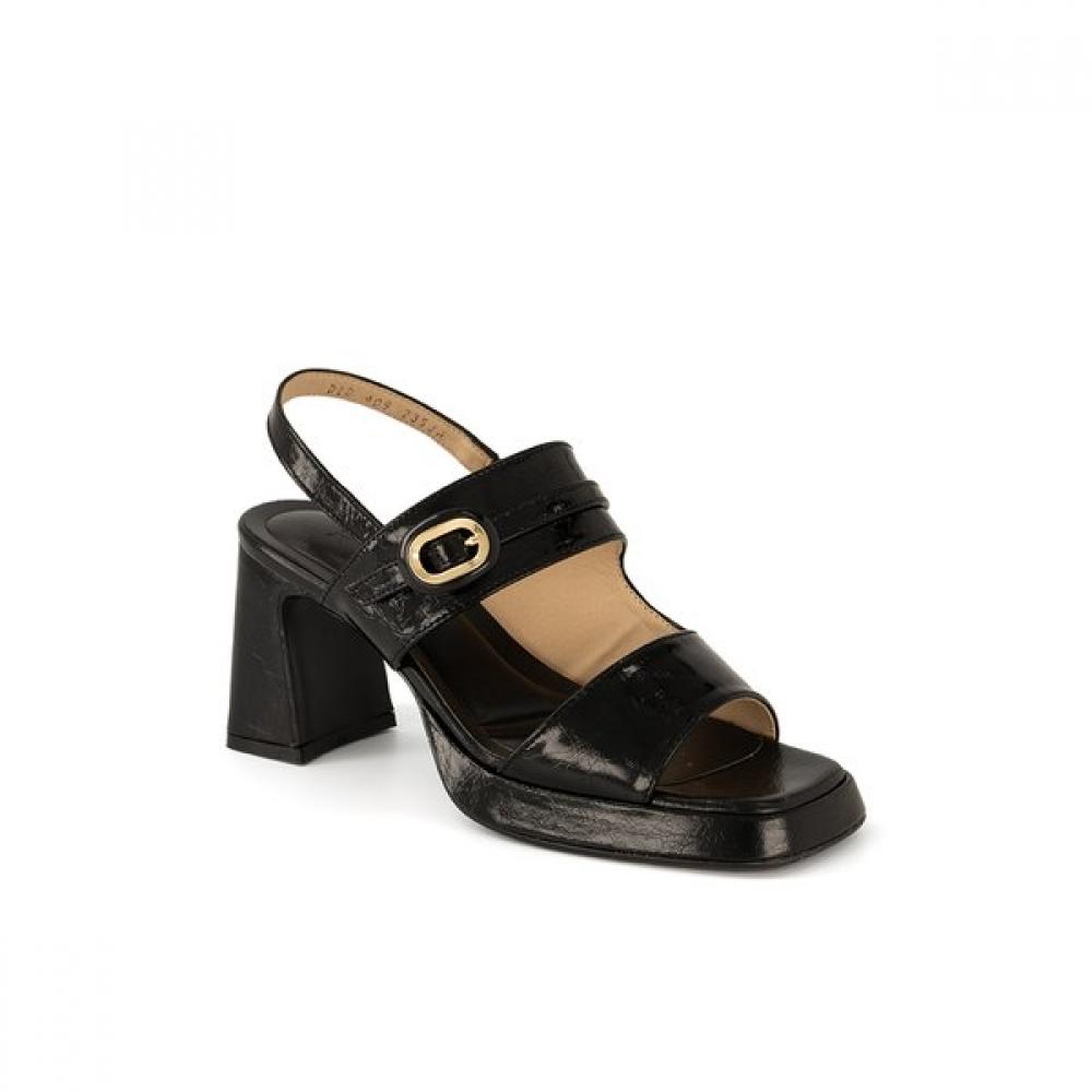 Daks Square Last Platform Summer Sandal 7cm Heel Dld409ko10 Black 250 16590₽