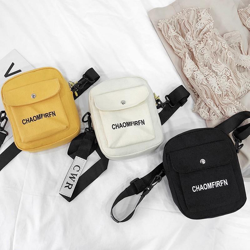 Buy Women Ladies Fashion Crossbody Canvas Bag Letter Embroidery