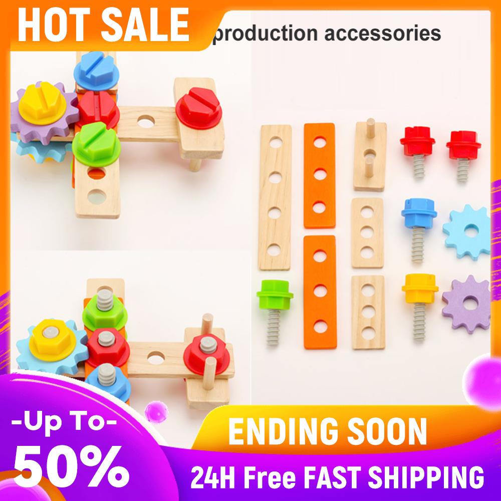 Wooden Tool Set Montessori Toys Pretend Play Construction Toy Wooden Toddler Tool for Kids 2 3 4 5 Year Old Gifts for Boys Girls