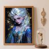 Diamond Painting Set Elsa Blue Ice Queen Home Decor Craft, Perfect Handmade DIY Gift Idea