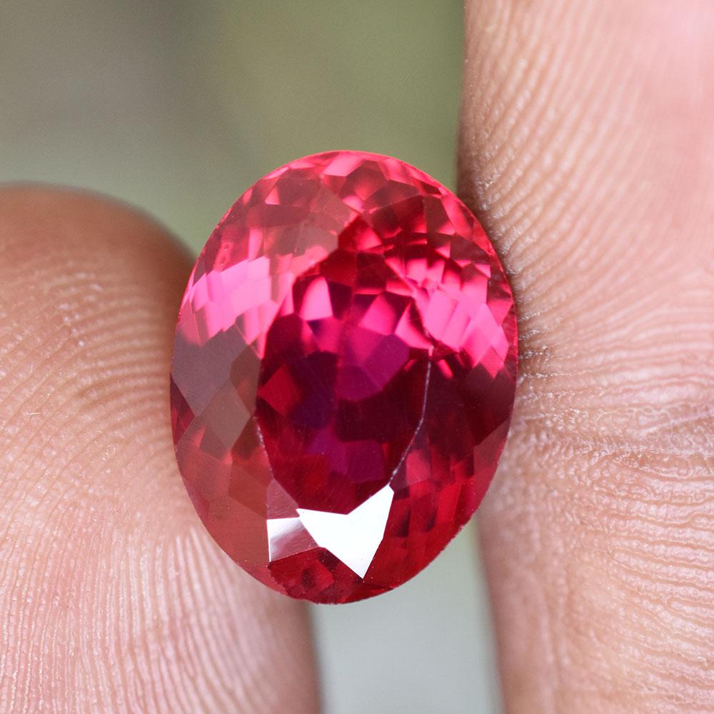 Natural Red Ruby Loose Gemstone 13x10mm Oval Shape for Daughter'S Day for Jewelry Making and Crafts