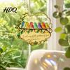 Indoor Window Ornaments Acrylic Songbird Hanging Pendant Inspirational Bird & Floral Sun Colorful Suncatcher Catcher Religious Bible Verse