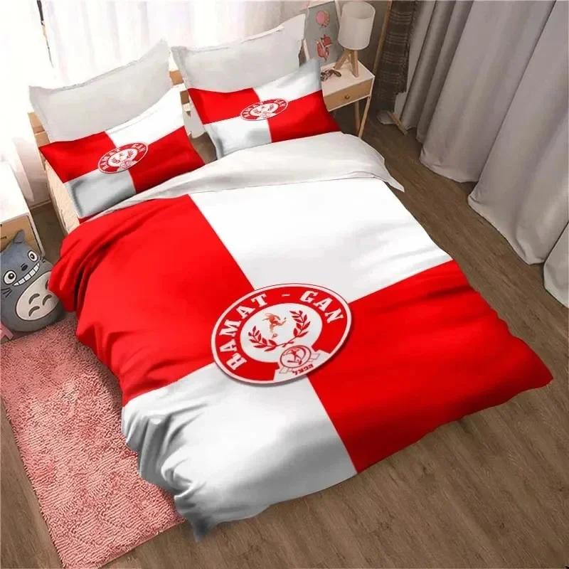 Hapoel Ramat Gan Football Israel Bedding Set Cute Duvet Cover Bed Cover with Pillowcase Custom  Cover with Pillowcase Custom
