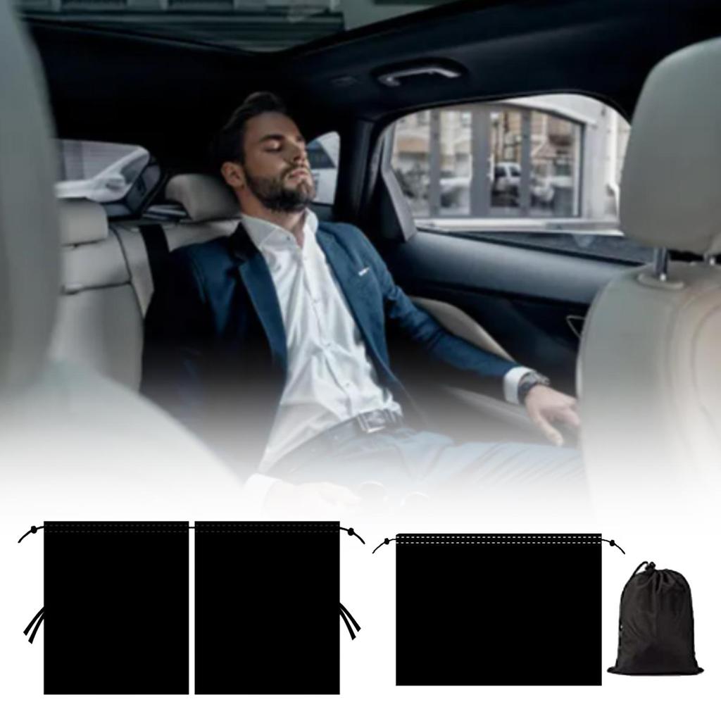 Car Window Shades UV Protection Window Drape Lightweight UV Protection Cover Light Blocking Sunshades Drapery For Road Trips