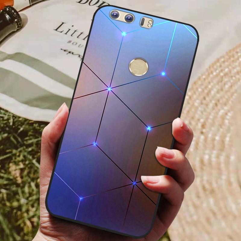 Pro Huawei Honor 8 5,2palcový kryt Silikonový zadní kryt Pouzdro na telefon pro Huawei Honor 8 Kryty Měkký nárazník coque Honor8 FRD-L19 Pouzdra