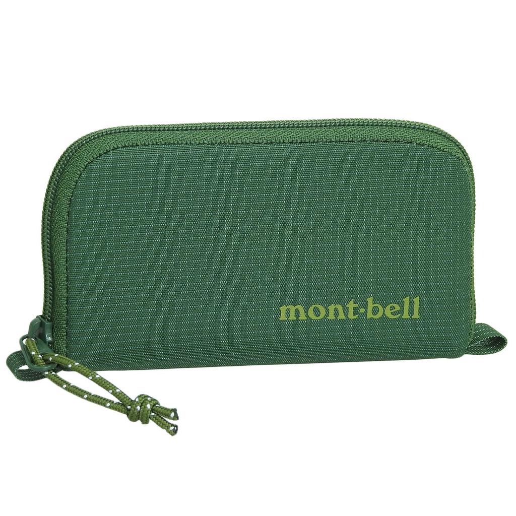 Montbell Mini Zip Wallet, 1133373 (Green, GN), for Men and Women, with Coin Purse