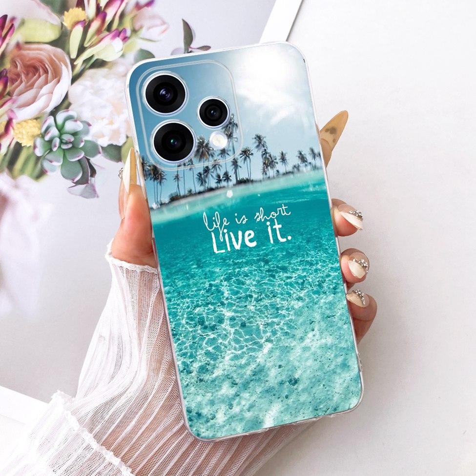 Transparent For Oppo Reno15 Cover Luxury Cute Cat Fashion Butterfly Cool Painted Bumper Casing For Oppo Reno15 5G CPH2825 Case