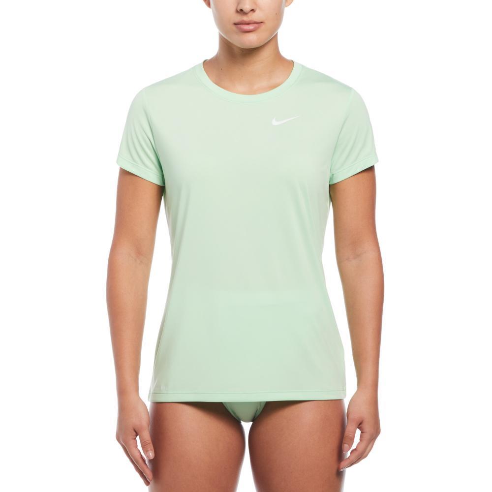 NIKE SWIM Women'S Rash Guard Essential Short Sleeve Hydro Guard Nessd350-338