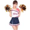 Cheerleaderuniforme Cosplay-kostyme A&Tcollection Dame (Rosa, L)