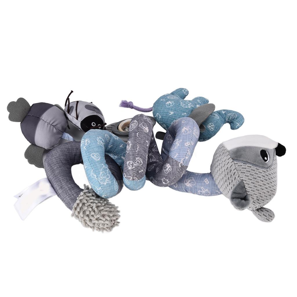 Infant Fox Spiral Plush Activity Hanging Toys Cute Multifunctional Baby Spiral Plush Toys for
