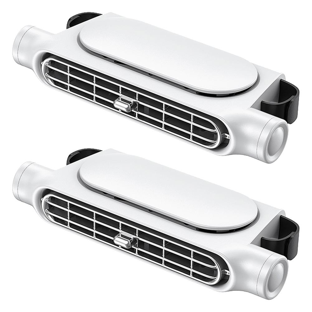 Car Headrest Cooling Air Fan 3 Speeds Adjustable Car Interior Rear Headrest Fan Cooler Air Cooling Fan Summer Car Accessories