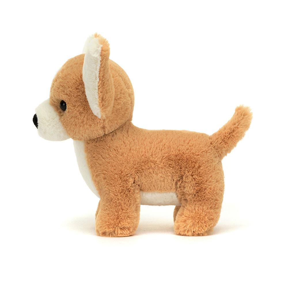 JELLYCAT Dog Series Isabel Chihuahua Orange Fun Animal Doll Plush Doll Sitting 17cm Height