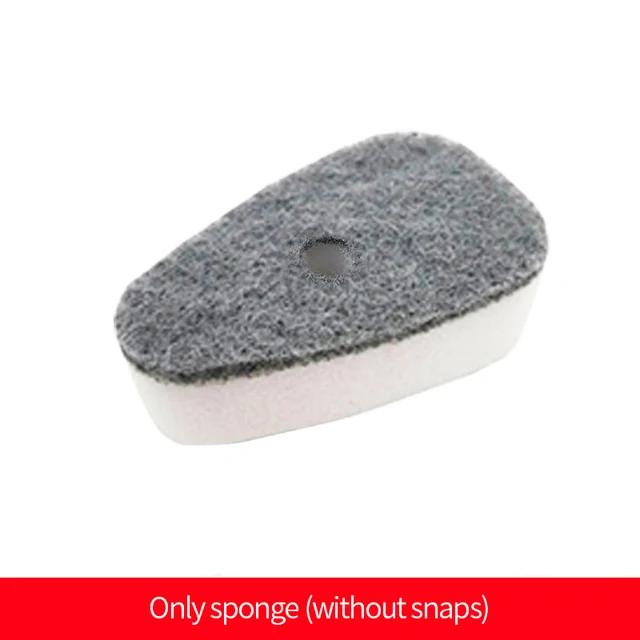 

2 In 1 Kitchen Cleaning Brush Long Handle Pot Dish Sponge Dishwashing Scrubber Liquid Soap Dispenser Removable Cleaner Wash Wipe (As shown-21027)-