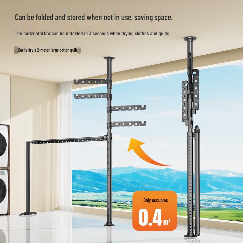 Multipurpose Folding Telescopic Drying Rack for Indoor/Outdoor Use