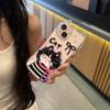 The New Model Is Suitable for Iphone11 Bow Cat with Bracelet, Mobile Phone Case, Apple 11 Cat Ear Transparent Protective Case.