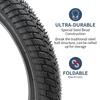 YunSCM Set of 2 16x1.95 Tires, 16x1.95 53-305 Bicycle Tires + 16x1.75/2.125 Tubes with 32mm Schrader Valves, for 16-inch 1.95 Mountain Bikes, Y-1199