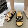 Fashion House Slippers Platform Women Luxury Shoes Slides Pantofle Designer Flat Summer Soft 2025 Flat Shoes Female Slippers Soft Slides
